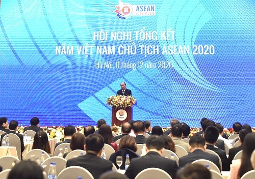 Hội nghị tổng kết Năm Chủ tịch ASEAN 2020 của Việt Nam (Ảnh: VGP)