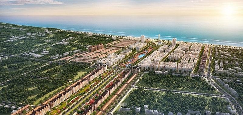Phối cảnh dự án quảng trường biển và tổ hợp đô thị du lịch sinh thái, nghỉ dưỡng, vui chơi giải trí cao cấp biển Sầm Sơn. Ảnh phối cảnh: Kl994 game bài casino hấp dẫn Sun Group.
