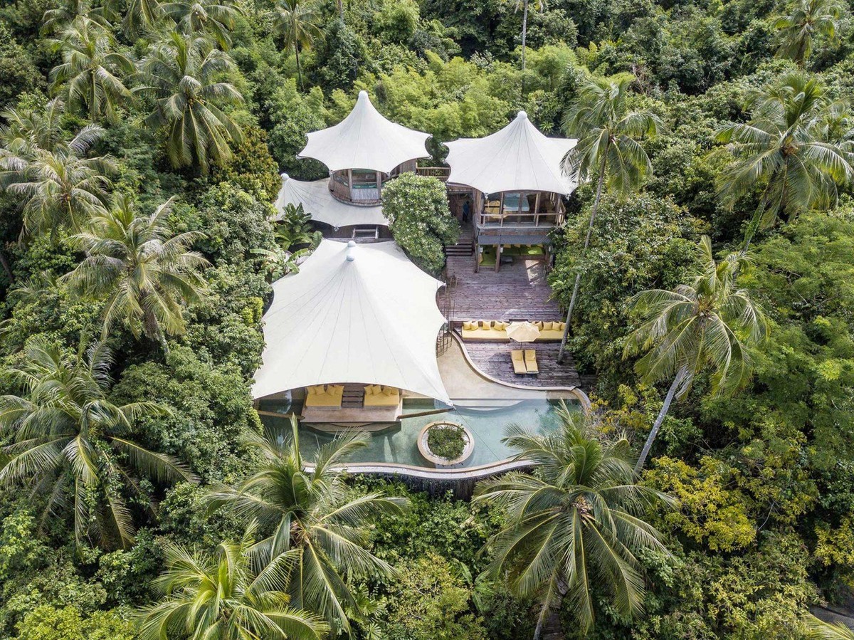 Villa giữa thiên nhiên tại khu nghỉ dưỡng Soneva tại Thái Lan