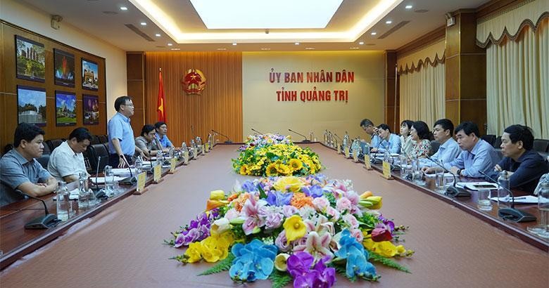 Phó Chủ tịch UBND tỉnh Quảng Trị Lê Đức Tiến làm việc với đoàn công tác Link Vào Nhà Cái KL99 COM Tặng +199k Thế giới.