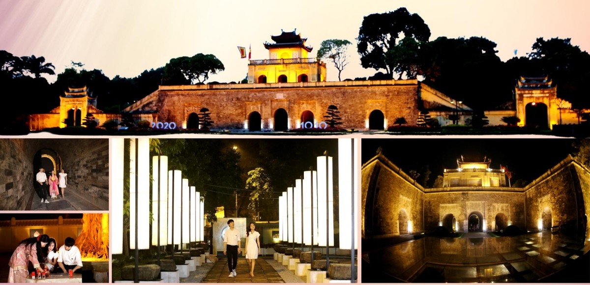 Tour "Giải mã Hoàng thành Thăng long" do Trung tâm Bảo tồn di sản Thăng Long – Hà Nội phối hợp cùng Công ty lữ hành Hà Nội Tourist xây dựng mang đến nhiều cảm xúc thú vị cho du khách (Ảnh: Hồ Hạ).