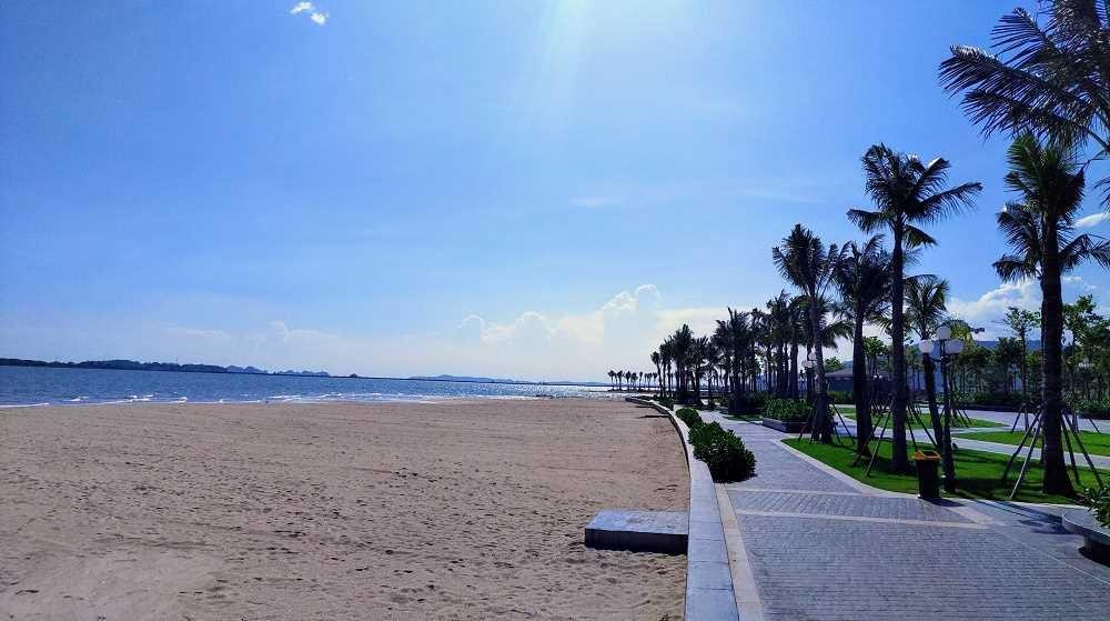Bãi biển Marina Bay thuộc Khu phức hợp Hạ Long Marina - nơi diễn ra sự kiện "Hội xuân Di sản".