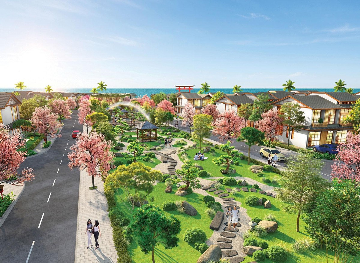 Công viên trung tâm 3000 m2 đậm nét văn hóa Nhật Bản