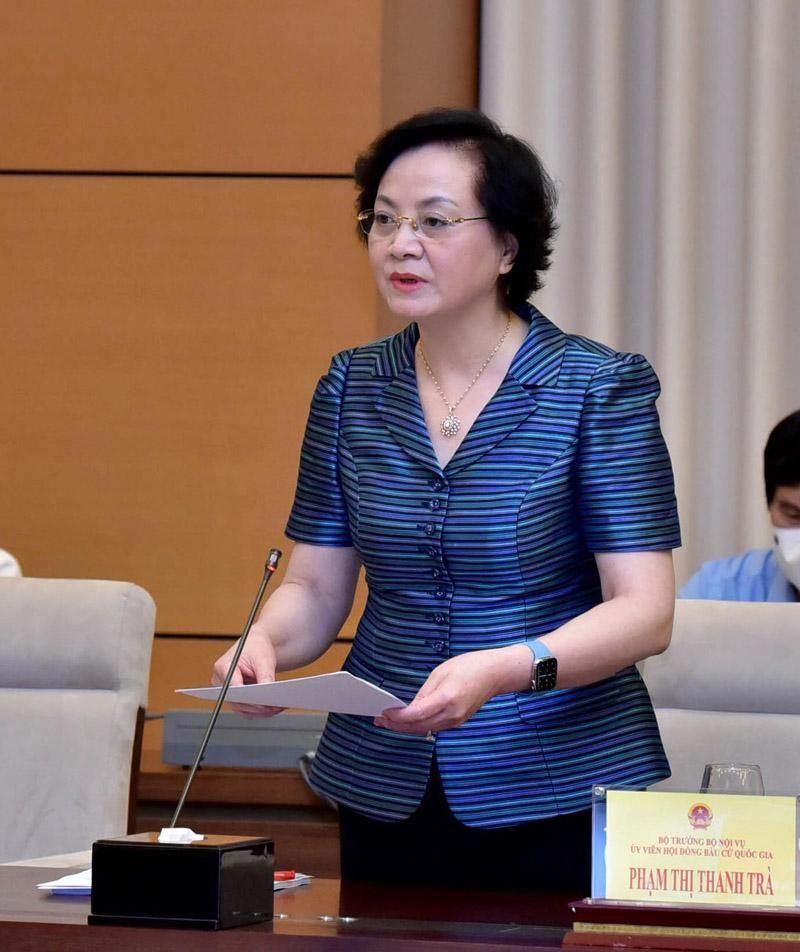 Bộ trưởng Bộ Nội vụ Phạm Thị Thanh Trà.
