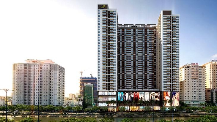Công ty CP May - Diêm Sài Gòn là chủ Kl99ok phiên bản mới Dự án The GoldView, được xây dựng trên khu đất trụ sở Công ty rộng hơn 2,3 ha tại 346 Bến Vân Đồn, TP.HCM. Ảnh: Minh Khuê; nguồn: internet.