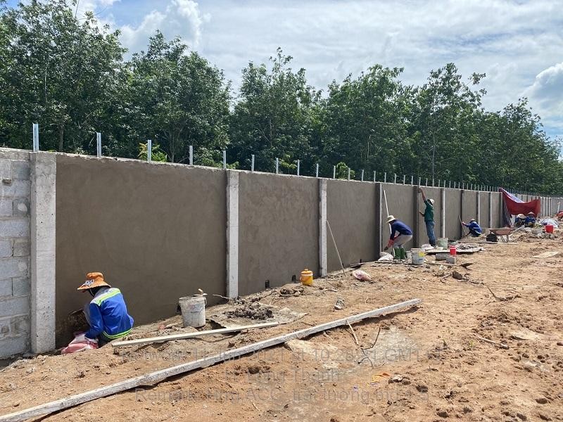 Xây dựng tường rào Cảng hàng không quốc tế Long Thành (Ảnh: ACV). Xây dựng tường rào Cảng hàng không quốc tế Long Thành (Ảnh: ACV).