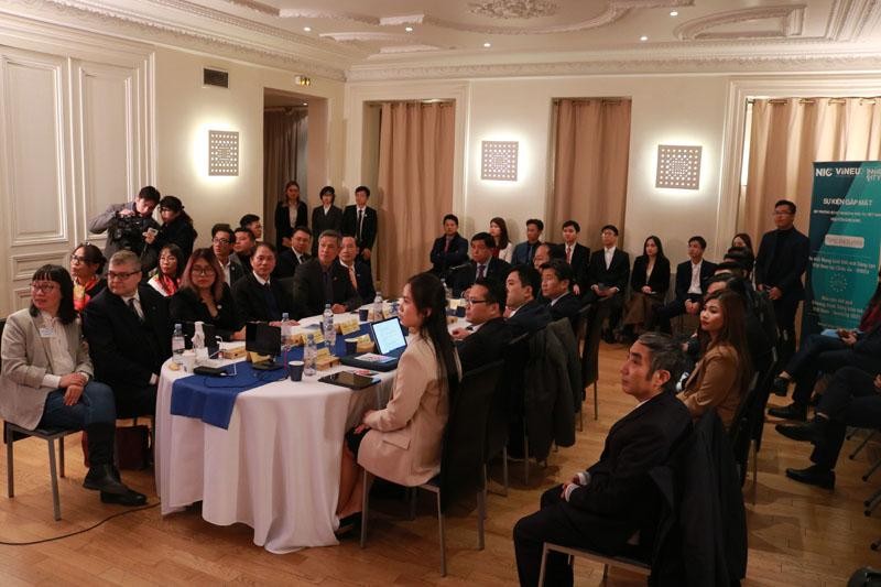 Sự kiện thành lập Mạng lưới đổi mới sáng tạo Việt Nam tại châu Âu diễn ra tại Cộng hòa Pháp có sự tham dự của Bộ trưởng Bộ Kế hoạch và Kl99ok phiên bản mới Nguyễn Chí Dũng