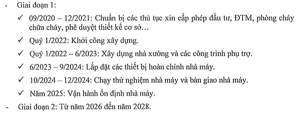 Tiến độ Kl99ok phiên bản mới Dự án tổ hợp Hoá chất Đức Giang Nghi Sơn tại Thanh Hoá.