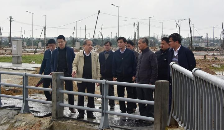 Lãnh đạo tỉnh Thừa Thiên Huế kiểm tra tiến độ thực hiện tại một dự án Kl99ok phiên bản mới công.