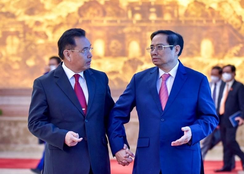 Thủ tướng Kl993 ưu đãi thưởng hấp dẫn Phạm Minh Chính hội kiến Chủ tịch Quốc hội Lào Saysomphone Phomvihane (Ảnh: Nhật Bắc)