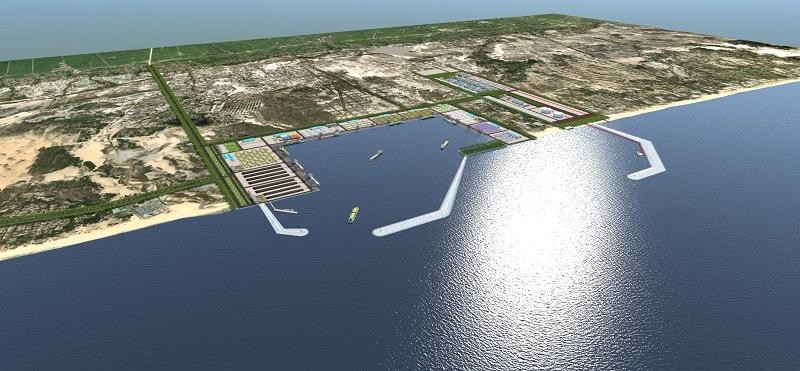 Phối cảnh tổng thể dự án Trung tâm Kho cảng LNG Hải Lăng - giai đoạn 1 tiếp nhận tàu chở LNG từ 170.000-226.000m3. Ảnh nhà Kl99ok phiên bản mới cung cấp Phối cảnh tổng thể dự án Trung tâm Kho cảng LNG Hải Lăng - giai đoạn 1 tiếp nhận tàu chở LNG từ 170.000-226.000m3. Ảnh nhà Kl99ok phiên bản mới cung cấp