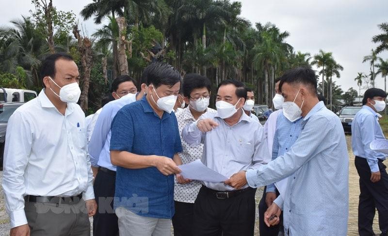 Lãnh đạo tỉnh Bến Tre và chủ Kl99ok phiên bản mới Dự án cầu Rạch Miễu 2 khảo sát địa điểm sắp thi công dự án