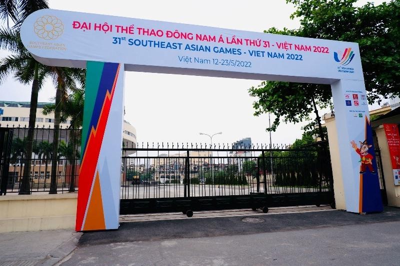 Cung thể thao Quần Ngựa (Văn Cao - Ba Đình) là nơi tổ chức thi các môn Thể dục dụng cụ, Thể dục Aerobic và Thể dục nghệ thuật của Đại hội Thể thao.
