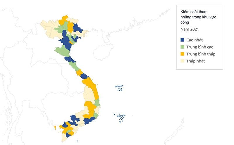 Kiểm soát tham nhũng trong khu vực công cấp tỉnh năm 2021.