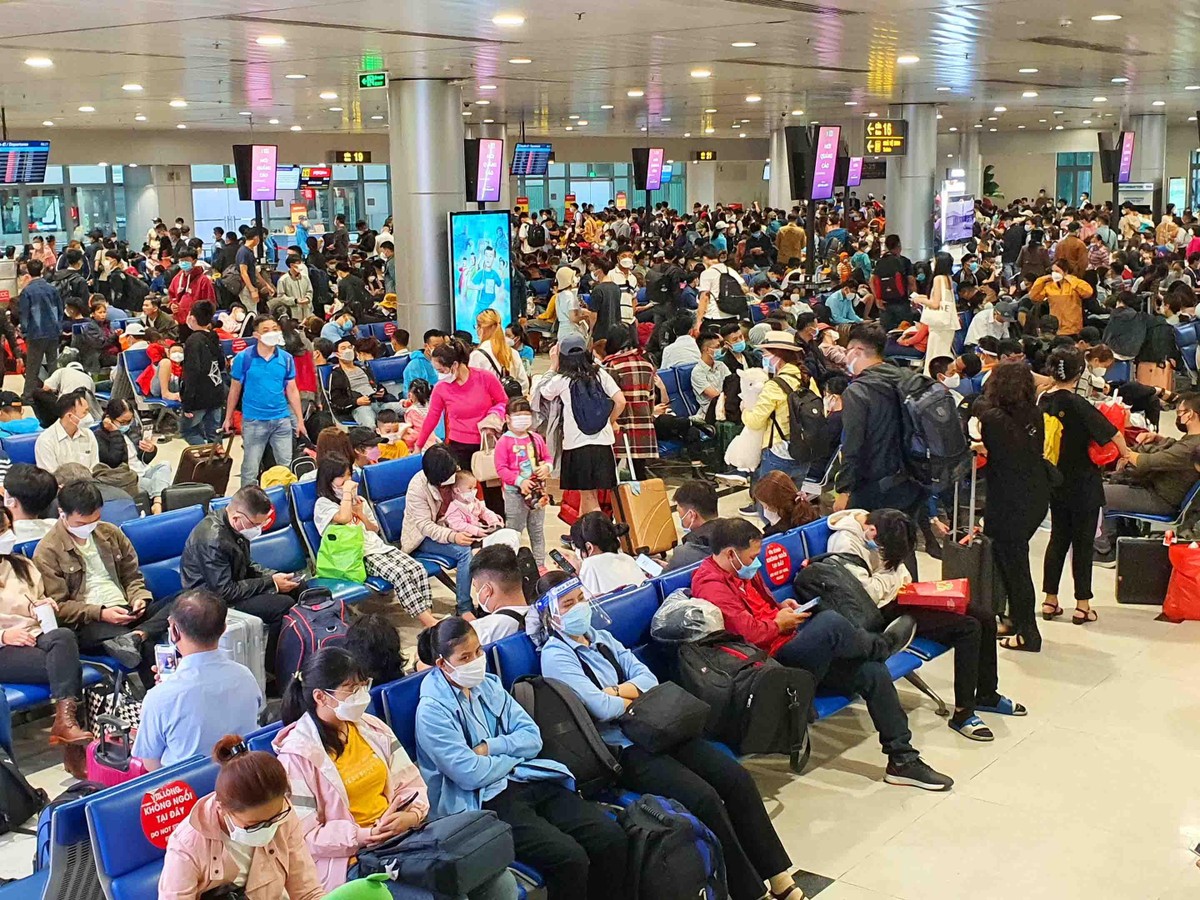 Mùa du lịch hè 2022 khiến sân bay Tân Sơn Nhất luôn trong tình trạng quá tải. Tổng thu du lịch 6 tháng đầu năm 2022 ước đạt 49.681 tỷ đồng, tăng 29,9% so cùng kỳ năm 2021 (cùng kỳ đạt 38.259 tỷ đồng), đạt 73,5% so với kế hoạch năm 2022. Mùa du lịch hè 2022 khiến sân bay Tân Sơn Nhất luôn trong tình trạng quá tải. Tổng thu du lịch 6 tháng đầu năm 2022 ước đạt 49.681 tỷ đồng, tăng 29,9% so cùng kỳ năm 2021 (cùng kỳ đạt 38.259 tỷ đồng), đạt 73,5% so với kế hoạch năm 2022.