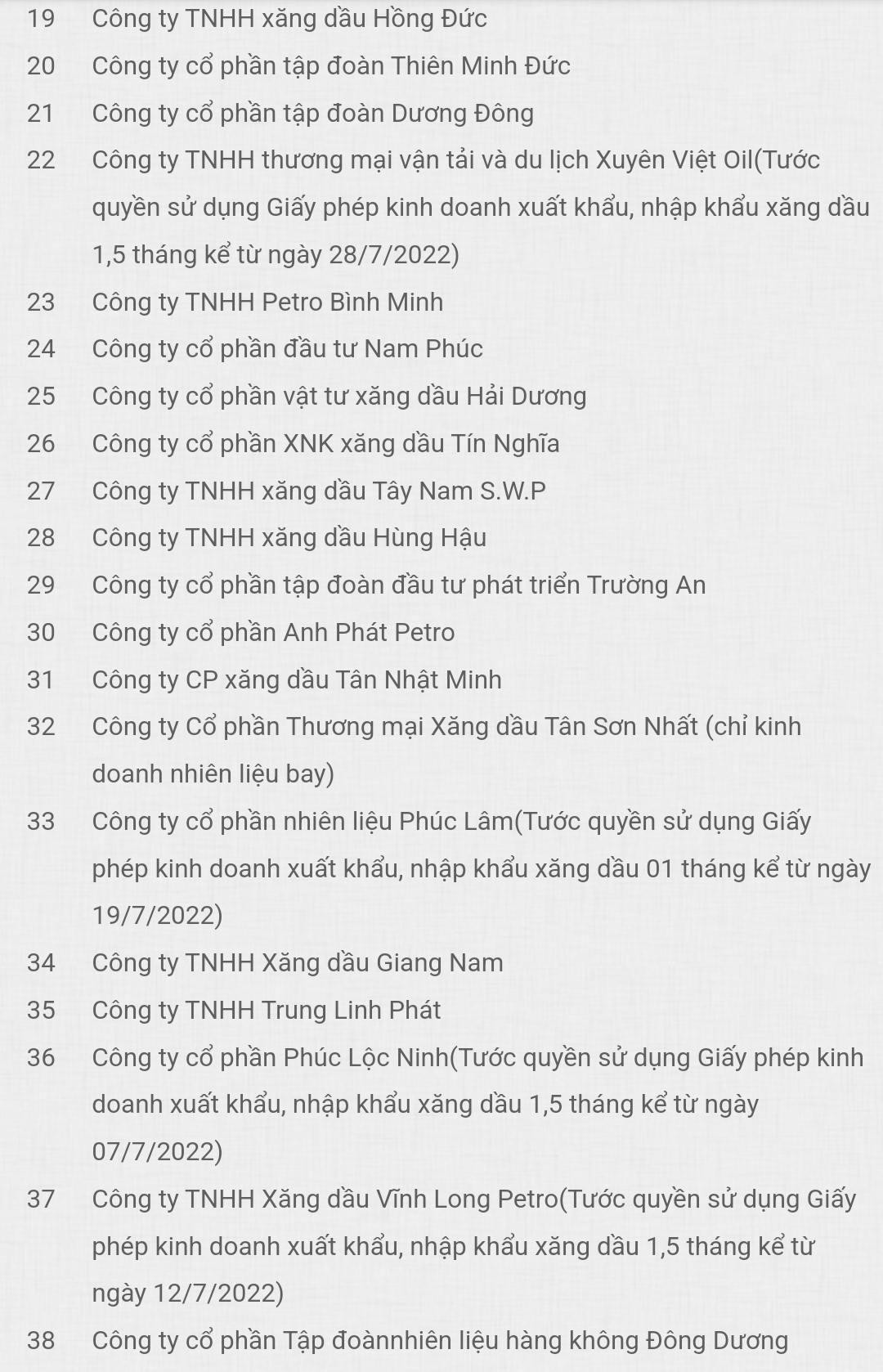 Trong danh sách 38 DN KL99 dịch vụ hỗ trợ 24/7 đầu mối, có 7 DN bị tước giấy phép Kl992 VIP Trang Chủ 2026 KL99 dịch vụ hỗ trợ 24/7 từ 1 đến 2 tháng.