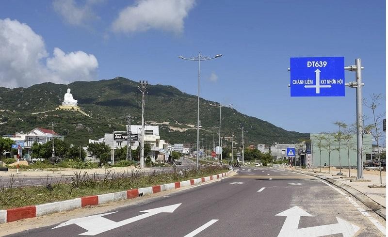 Một đoạn ven biển ĐT 639 nối với TP Quy Nhơn đã được đưa vào sử dụng trước đó với tổng vốn 1.200 tỷ đồng.
