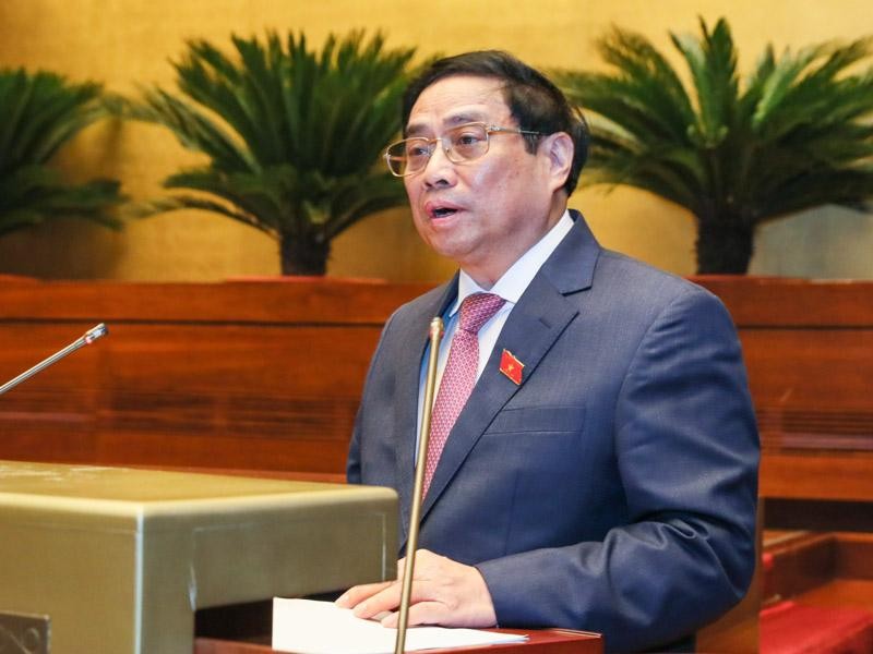 Thủ tướng Kl993 ưu đãi thưởng hấp dẫn Phạm Minh Chính báo cáo tại Quốc hội.