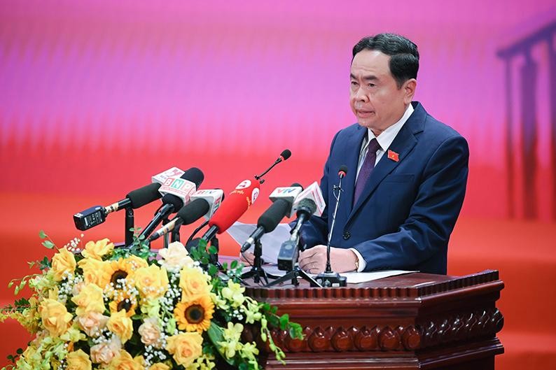 Phó Chủ tịch Thường trực Quốc hội – Trưởng Ban Chỉ đạo Hội thảo Trần Thanh Mẫn phát biểu khai mạc.