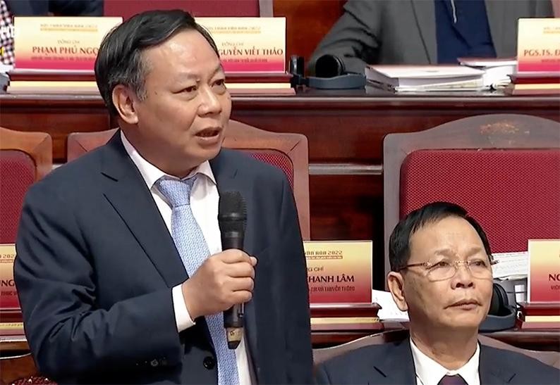 Phó Bí thư Thành ủy Hà Nội Nguyễn Văn Phong phát biểu.