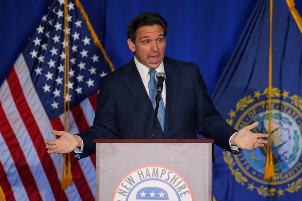 Thống đốc Florida Ron DeSantis. Ảnh: Reuters