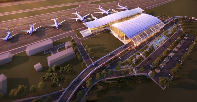 Phối cảnh nhà ga hành khách T2 sân bay Cát Bi Phối cảnh nhà ga hành khách T2 sân bay Cát Bi