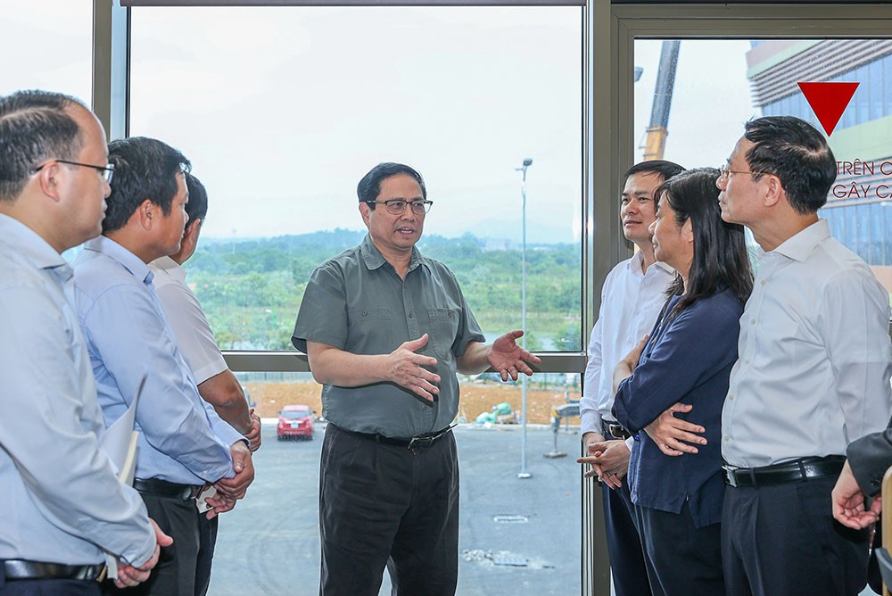 Thủ tướng yêu cầu tiến hành quy hoạch, mở rộng Khu Công nghệ cao Hòa Lạc theo hướng "4 trong 1". (Ảnh: Nhật Bắc)