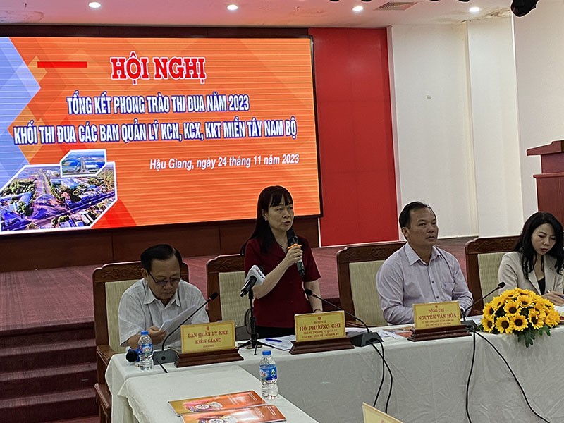 Bà Hồ Phương Chi, Phó vụ trưởng Vụ quản lý các KKT, Bộ Kế hoạch và Kl99ok phiên bản mới phát biểu