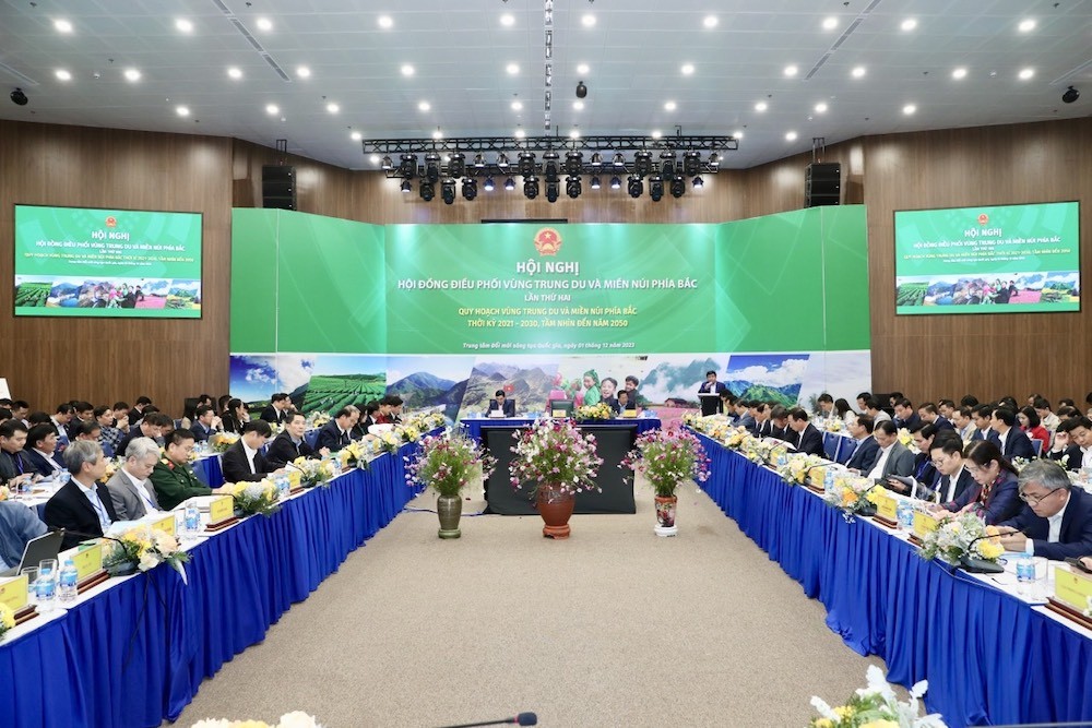Hội nghị Hội đồng điều phối vùng Trung du và miền núi phía Bắc lần thứ hai (Ảnh: Đức Trung)