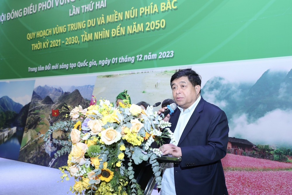 Bộ trưởng Nguyễn Chí Dũng phát biểu tại Hội nghị. (Ảnh: Đức Trung)