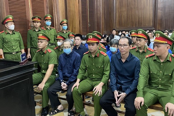 Các bị cáo tại tòa