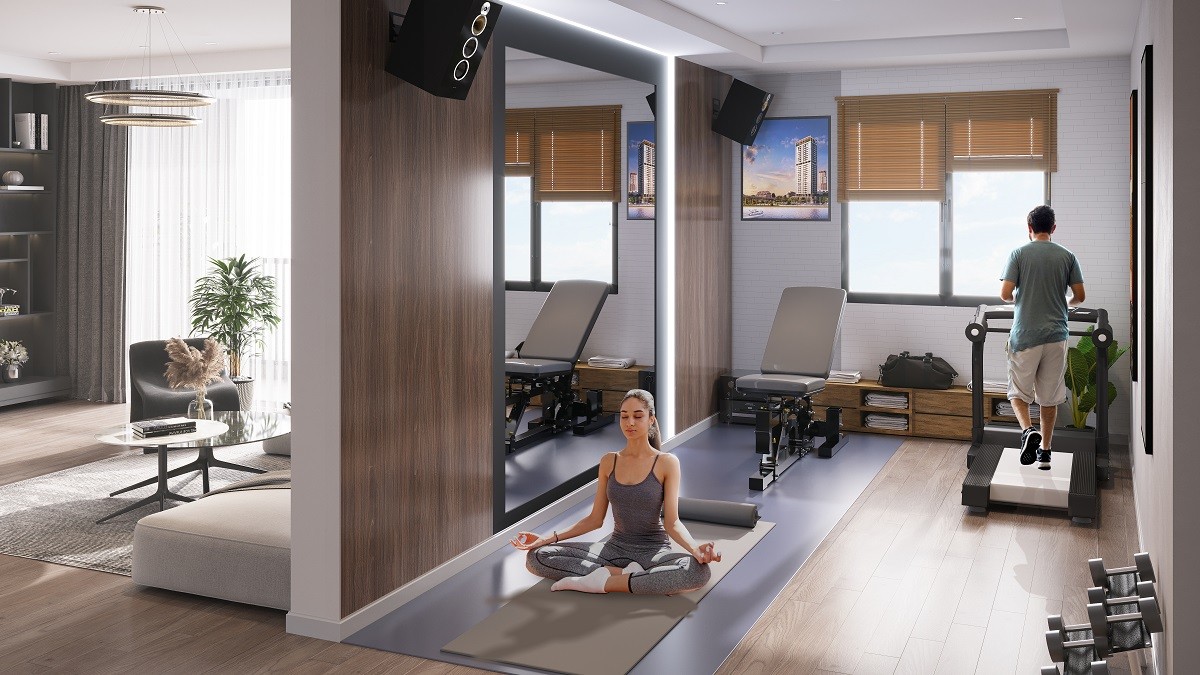Căn hộ 1PN+1 tại phân khu The Panoma có công năng cực kỳ linh hoạt. (Ảnh minh họa)