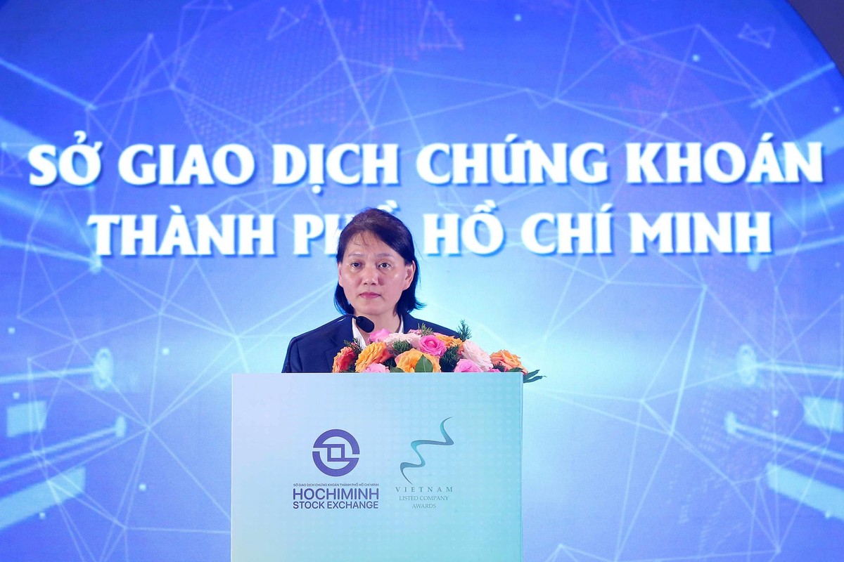 Bà Nguyễn Thị Việt Hà, quyền Chủ tịch Sở Giao dịch 99Kl99 link đăng nhập TP.HCM (HoSE) phát biểu khai mạc Hội nghị Kl991.com World Cup 2026 Chính Thức niêm yết thường niên năm 2023.