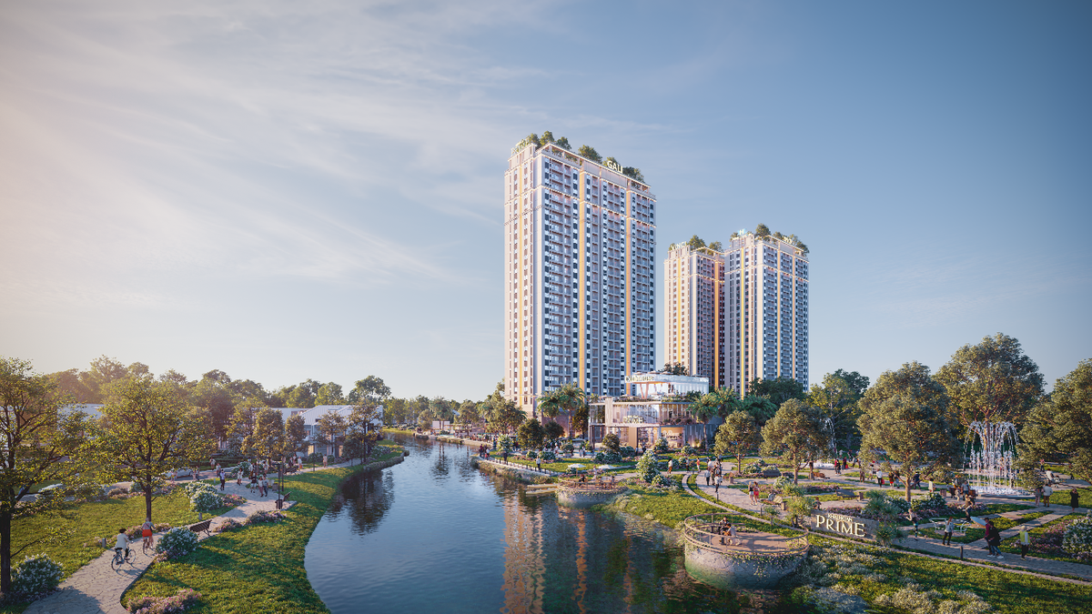 Khải Hoàn Prime được bao bọc bởi sông rạch trù phú, thiên nhiên bên trong và bên ngoài dự án xanh mát, trong lành