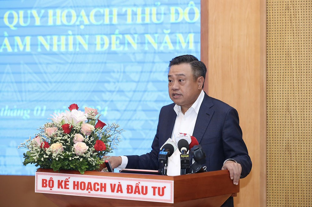 Chủ tịch UBND thành phố Hà Nội Trần Sỹ Thanh (Ảnh: Đức Trung)
