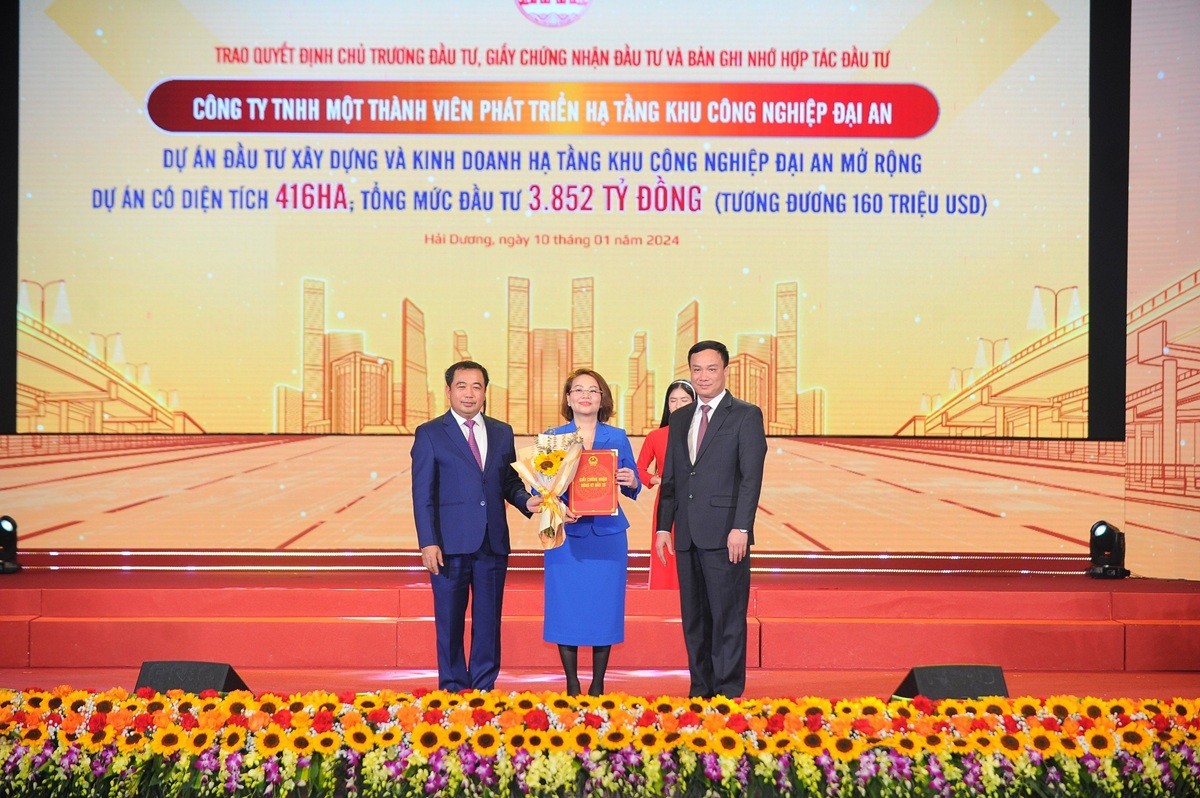Dự án Kl99ok phiên bản mới xây dựng và Kl992 VIP Trang Chủ 2026 Kl99kl ưu đãi độc quyền khu công nghiệp Đại An mở rộng, diện tích 416 ha, tổng mức Kl99ok phiên bản mới 160 triệu USD do Công ty TNHH MTV Phát triển Kl99kl ưu đãi độc quyền Khu công nghiệp Đại An làm chủ Kl99ok phiên bản mới.