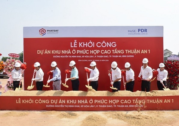 Lễ khởi công dự án Khu nhà ở phức hợp cao tầng Thuận An 1 tại tỉnh Bình Dương. Lễ khởi công dự án Khu nhà ở phức hợp cao tầng Thuận An 1 tại tỉnh Bình Dương.