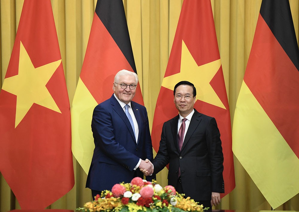 Chuyến thăm Việt Nam của Tổng thống Đức là điểm nhấn trong quan hệ song phương trong năm 2024; tạo động lực mạnh mẽ thúc đẩy quan hệ hai nước.