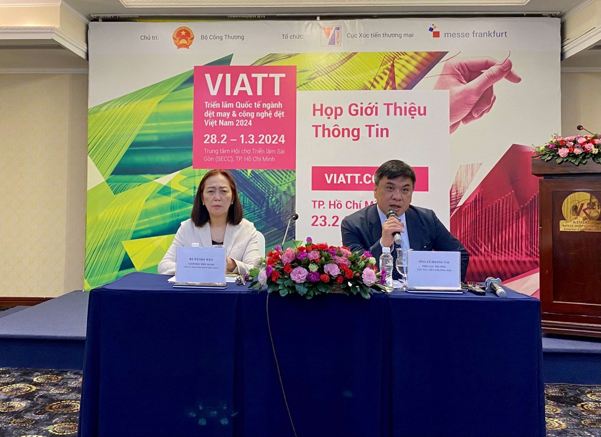 Họp báo giới thiệu Triển lãm Quốc tế ngành Dệt may và Công nghệ Dệt may 2024 (VIATT 2024).