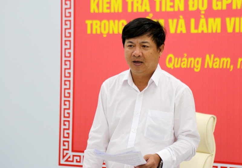 Bí thư Tỉnh ủy Quảng Nam kết luận tại buổi làm việc.