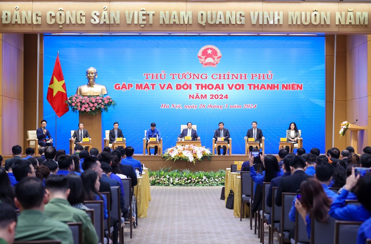 Hội nghị gặp mặt và đối thoại với thanh niên với chủ đề "Phát huy vai trò xung kích của thanh niên trong công cuộc chuyển đổi số Quốc gia”,