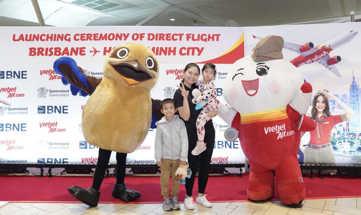 Đường bay từ TP HCM tới thành phố Brisbane là 1 trong 7 đường bay thẳng từ Việt Nam tới Australia của Vietjet - Ảnh: TL Đường bay từ TP HCM tới thành phố Brisbane là 1 trong 7 đường bay thẳng từ Việt Nam tới Australia của Vietjet - Ảnh: TL