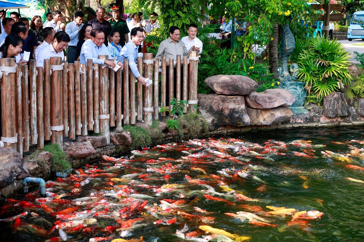 Thủ tướng tham quan khu du lịch Sun World Hon Thom. Ảnh: Nhật Bắc