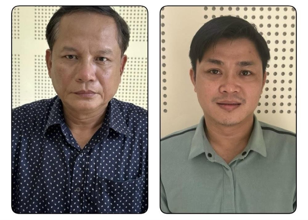 Bị can Đinh Tiến Dũng và Nguyễn Tiến Long. Ảnh: BCA