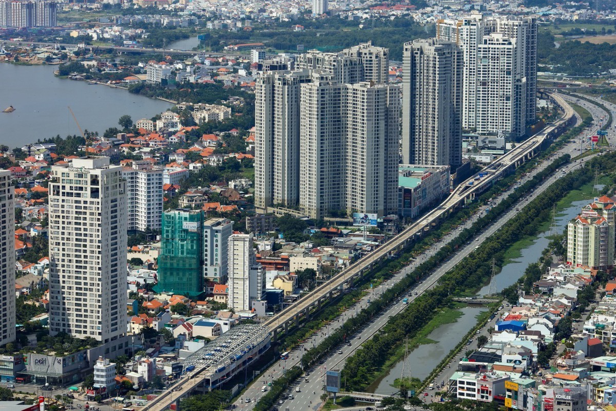 The Gió Riverside nằm liền kề trục Xa lộ Hà Nội