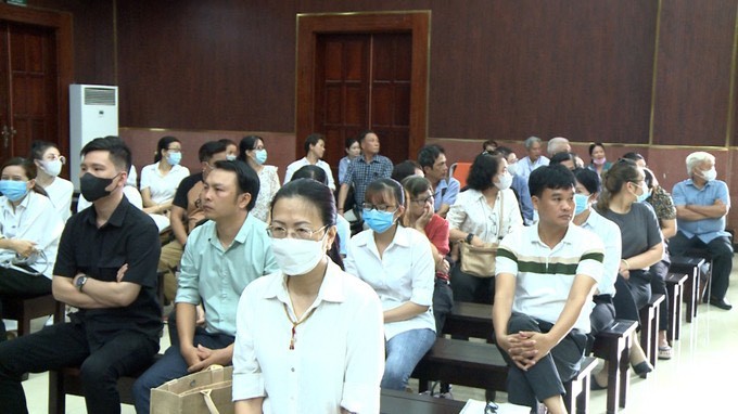 Các bị cáo tại tòa