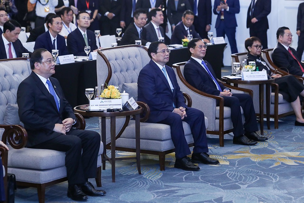 Các đại biểu dự phiên khai mạc Diễn đàn Tương lai ASEAN. (Ảnh: Đức Thanh)