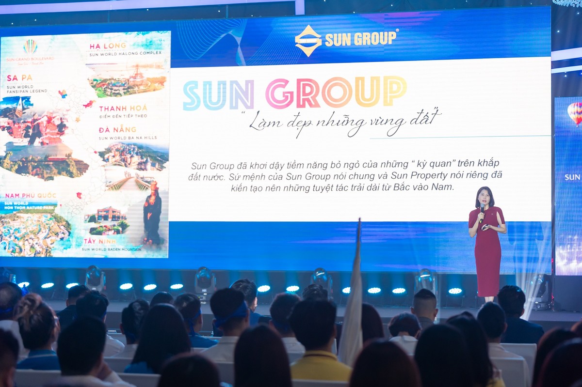 Bà Trịnh Kim Ngần - Giám đốc Kl992 VIP Trang Chủ 2026 Sun Property chia sẻ tại sự kiện