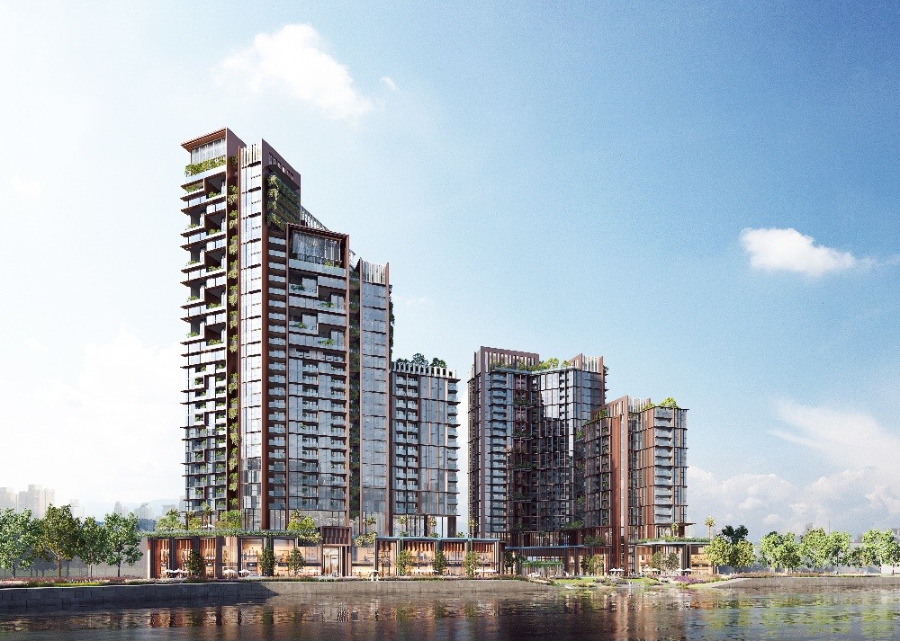 Quần thể là dự án hiếm hoi sát mép nước bên sông Hàn. Ảnh phối cảnh minh họa Sun Property