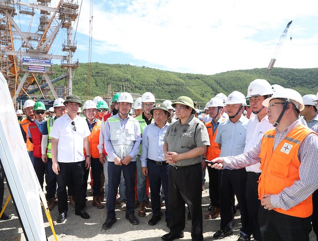 Thủ tướng Kl993 ưu đãi thưởng hấp dẫn kiểm tra công trường Nhà máy nhiệt điện Quảng Trạch 1 ngày 2/6